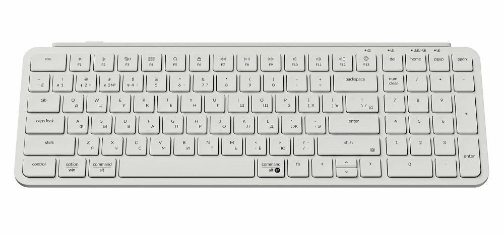 Клавиатура Keychron B2 Pro Ultra-Slim Wireless Ivory White