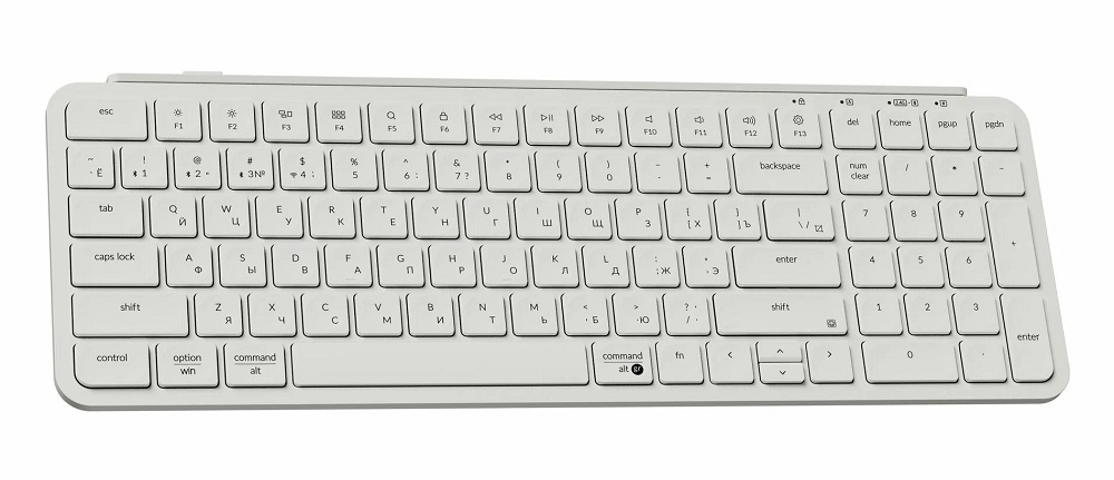 Клавиатура Keychron B2 Pro Ultra-Slim Wireless Ivory White