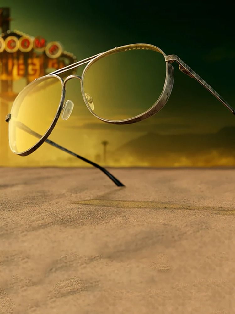 Компьютерные очки Gunnar Fallout Brotherhood of Steel Gunmetal (Amber Lens Tint)