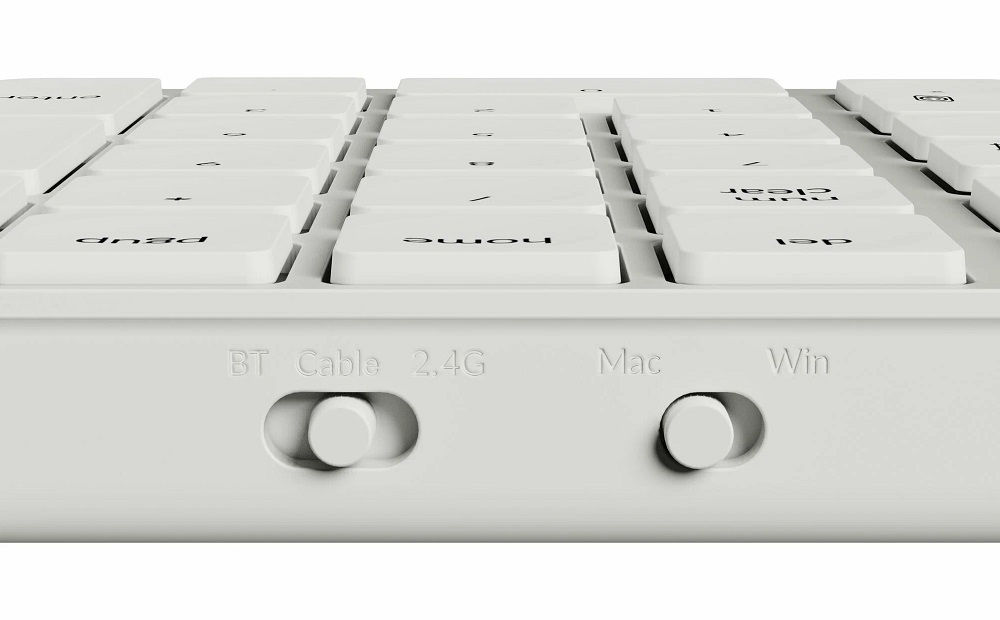 Клавиатура Keychron B2 Pro Ultra-Slim Wireless Ivory White