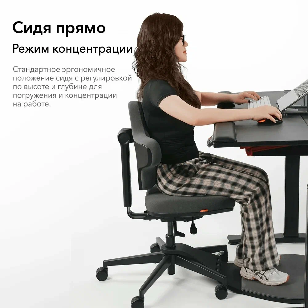 Компьютерное кресло FoxGear ARTZ Dark Grey (Size Medium)