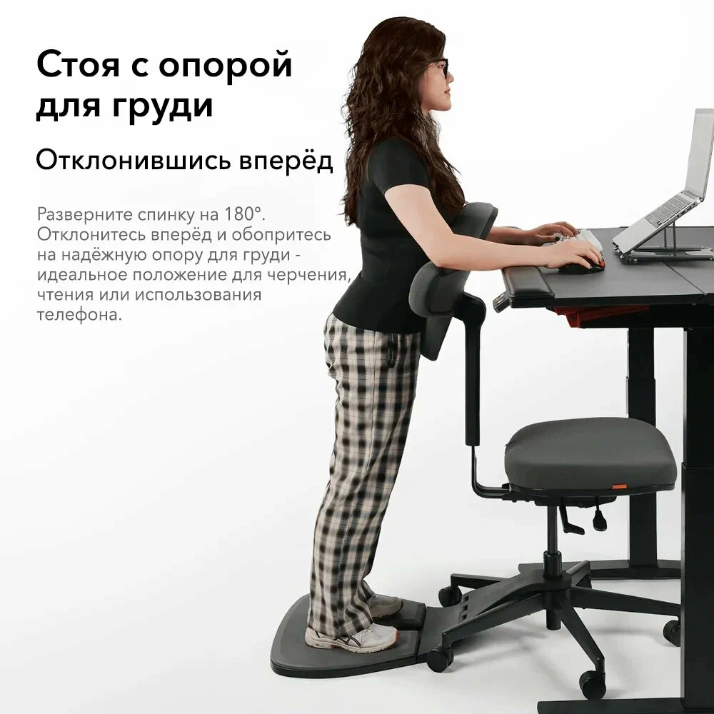 Компьютерное кресло FoxGear ARTZ Dark Grey (Size Medium)