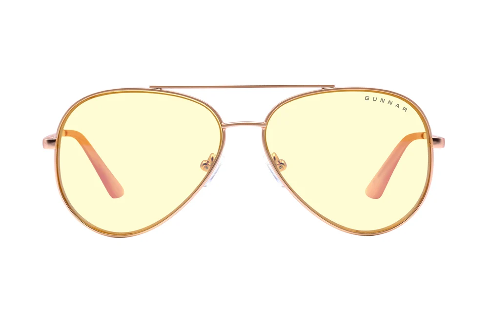 Компьютерные очки Gunnar Maverick Rose Gold (Amber Lens Tint)