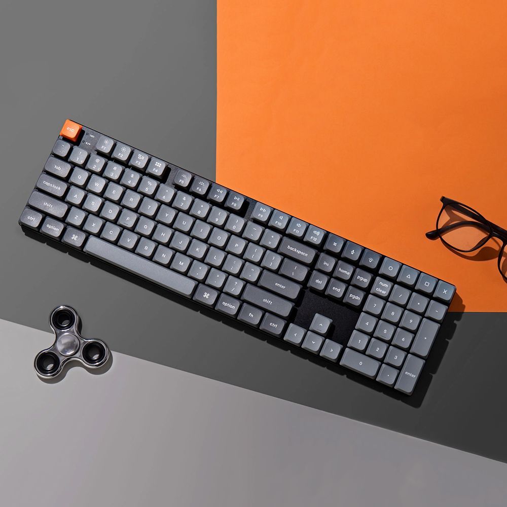 Клавиатура Keychron K5 Max QMK/VIA Wireless White Backlight (Low Profile Gateron Mechanical Red Switch)
