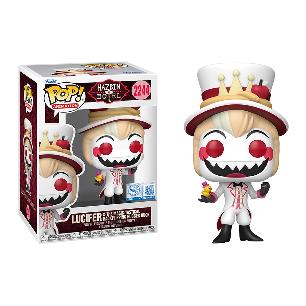 Фигурка Funko POP! Hazbin Hotel: Lucifer & The Magic-Tastical Backflipping Rubber Duck (2244)