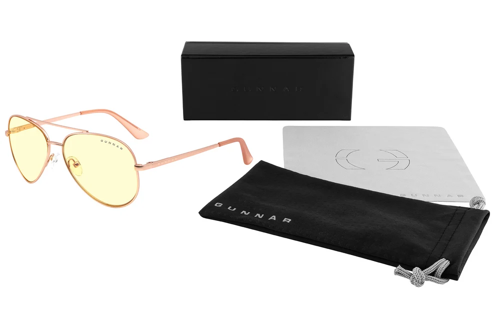 Компьютерные очки Gunnar Maverick Rose Gold (Amber Lens Tint)