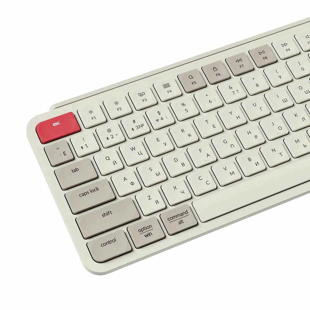 Клавиатура Keychron B6 Pro Ultra-Slim Wireless Retro Red