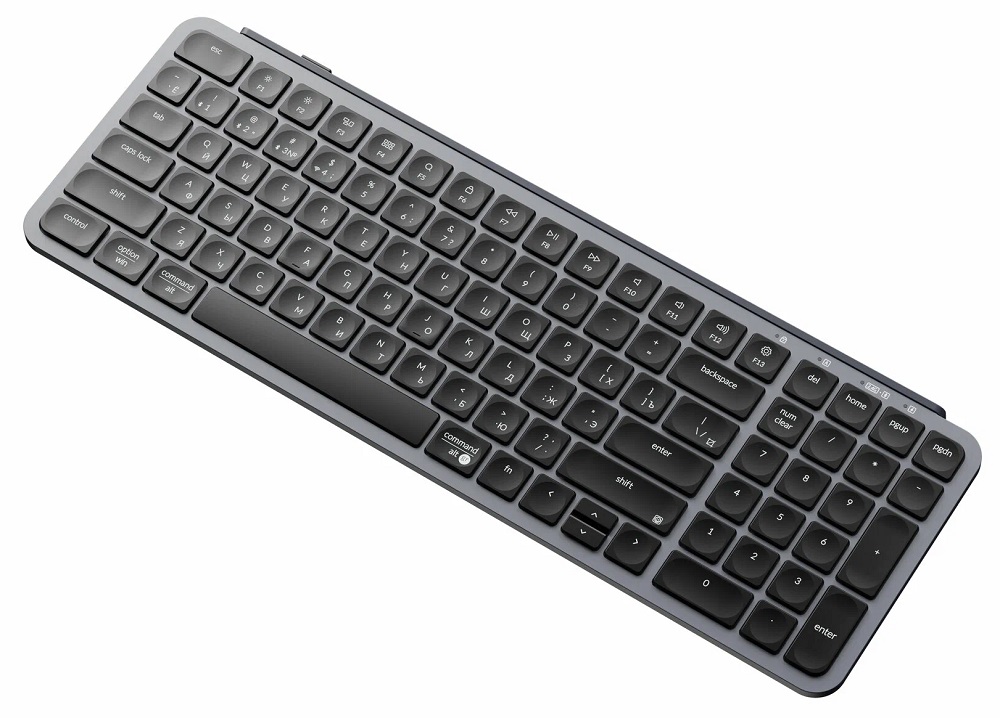 Клавиатура Keychron B2 Pro Ultra-Slim Wireless Space Gray