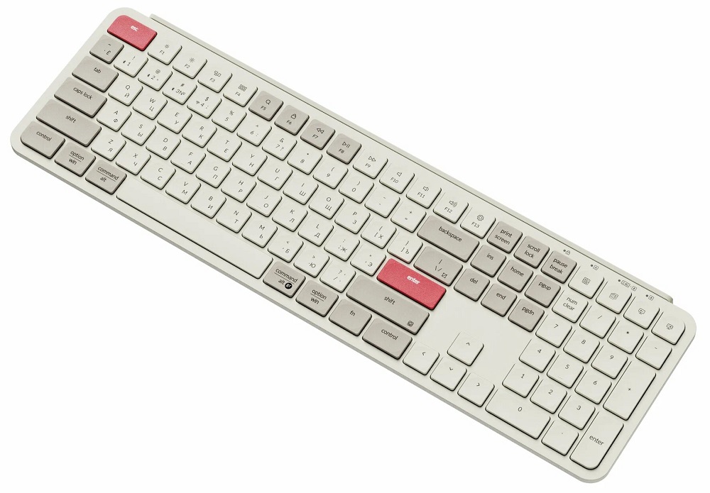 Клавиатура Keychron B6 Pro Ultra-Slim Wireless Retro Red
