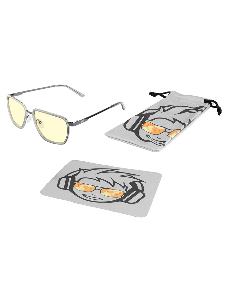 Компьютерные очки Gunnar Clix Gaming Goggles Stone/Gunmetal (Amber Lens Tint)