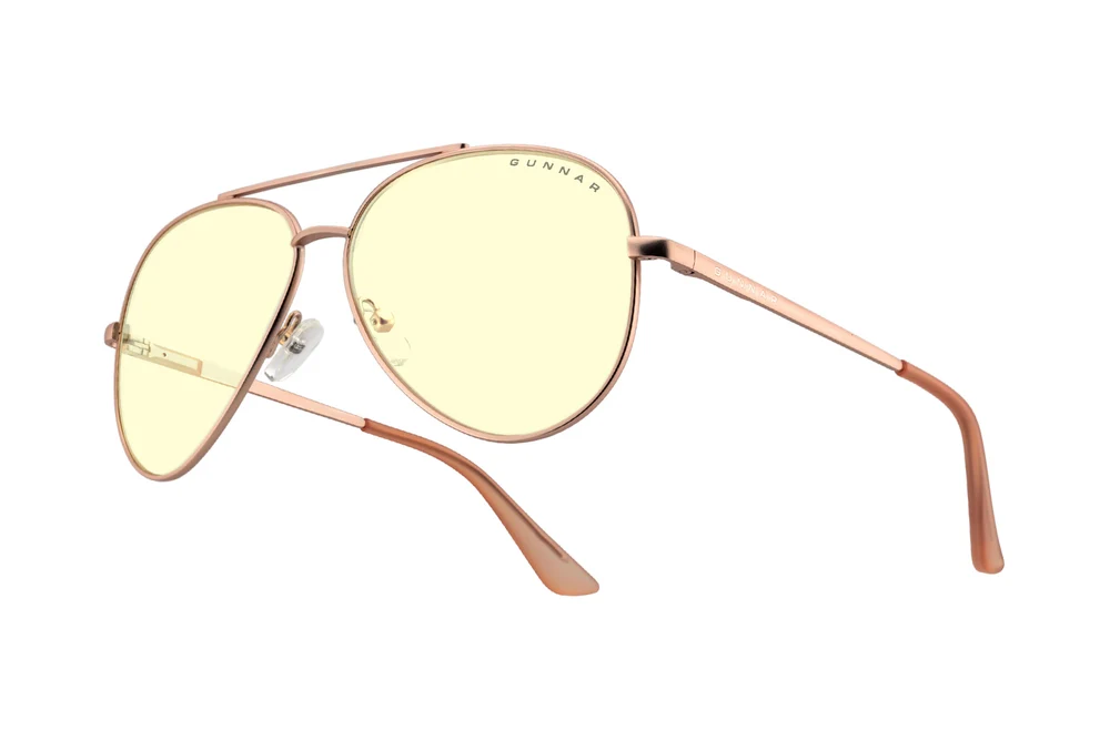 Компьютерные очки Gunnar Maverick Rose Gold (Amber Lens Tint)