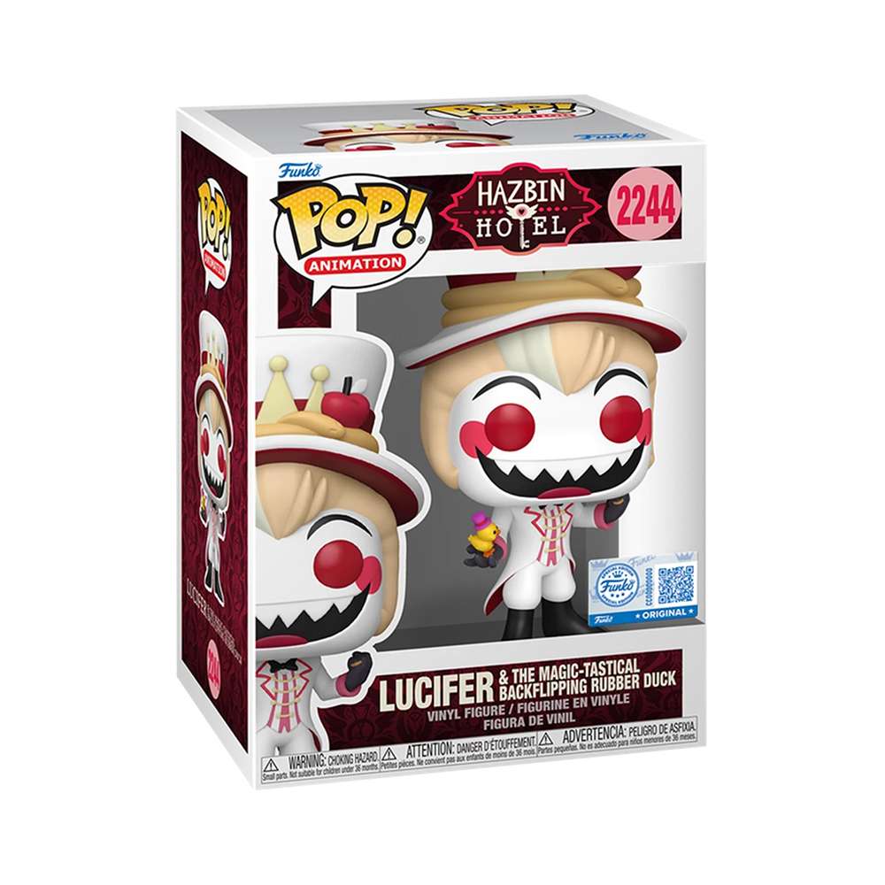 Фигурка Funko POP! Hazbin Hotel: Lucifer & The Magic-Tastical Backflipping Rubber Duck (2244)