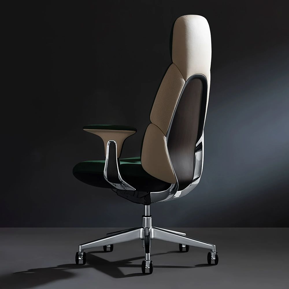Компьютерное кресло Eureka Ergonomic SERENE Series Paulo Genuine Leather Green