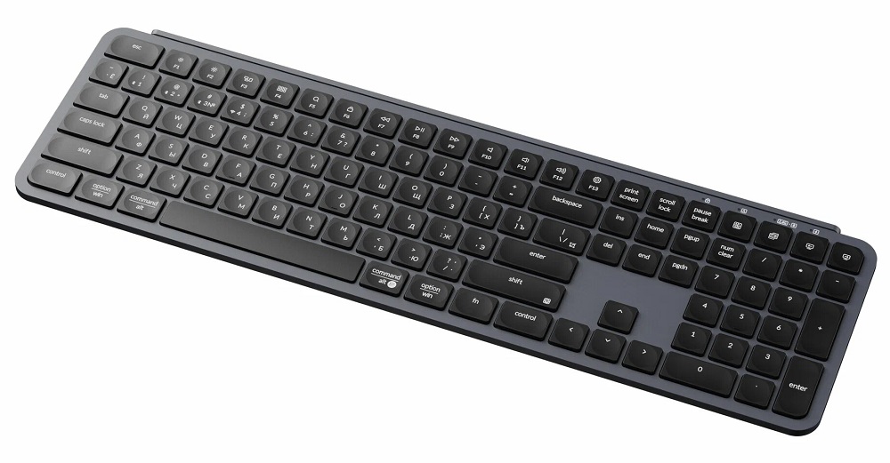 Клавиатура Keychron B6 Pro Ultra-Slim Wireless Space Gray