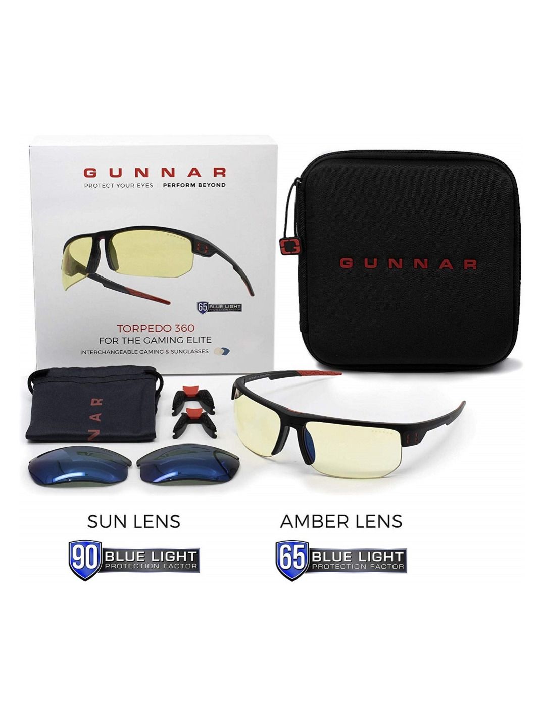 Компьютерные очки Gunnar Torpedo 360 Onyx (Amber or Sun Lens Tint)